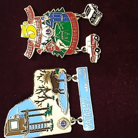 Rare Vintage Lions Club Pins, Hunting, Moose, 1978/79, Cars, 1980, Quebec - Picture 1 of 8